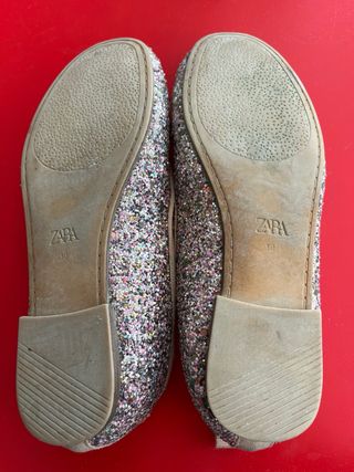 Manoletinas brillantes Zara, 30