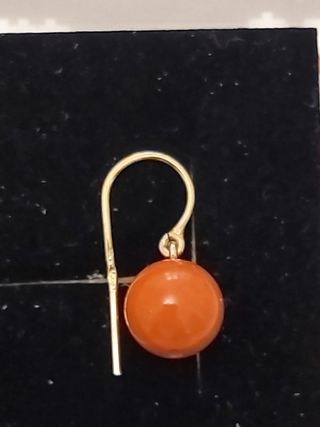 PENDIENTES ORO Y CORAL