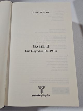 Isabel II una biografia (1830-1904)