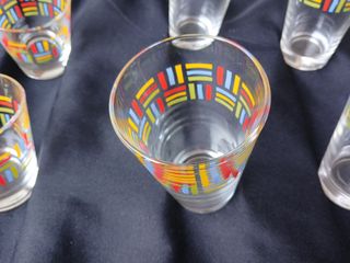 12 vasos cristal con dibujo