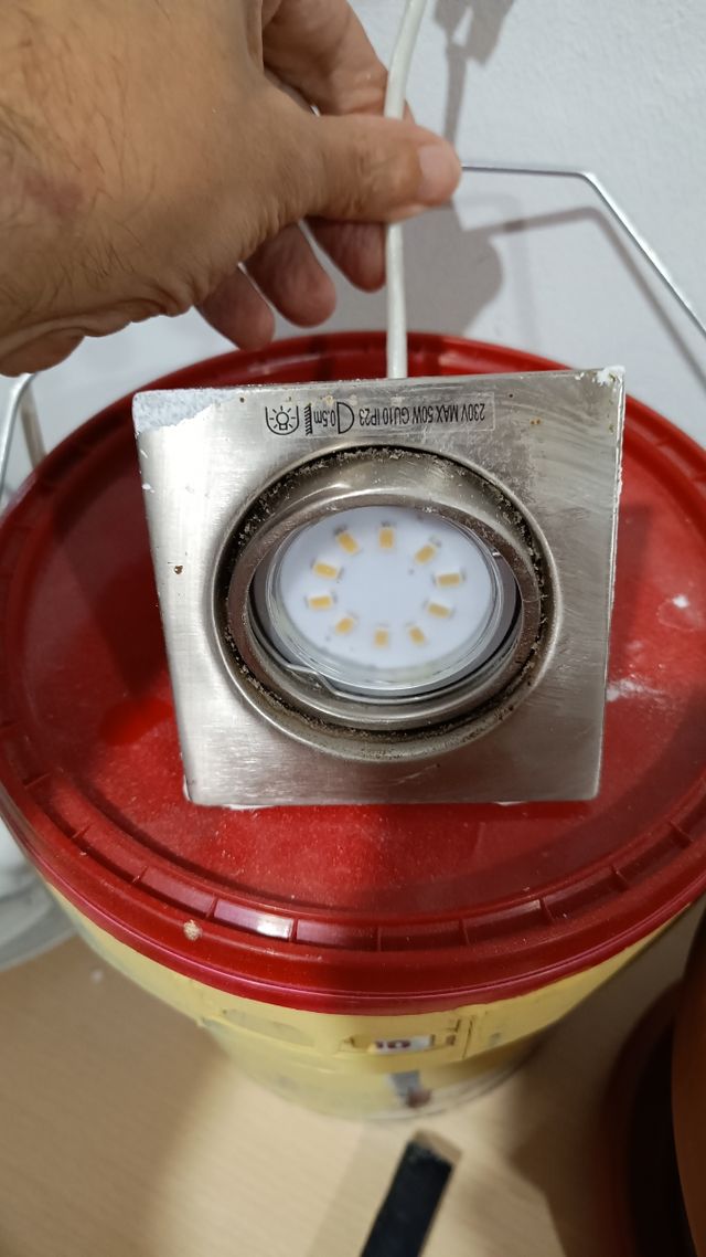 Lote 6 focos downlight LED empotrables