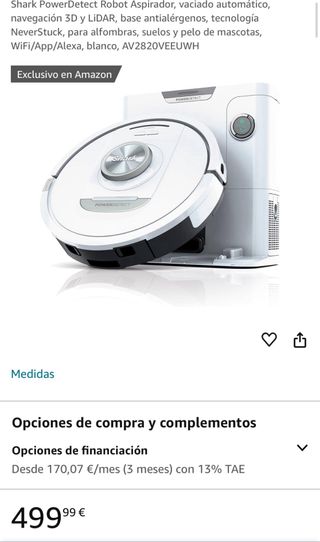 Robot aspirador con vaciado automatico