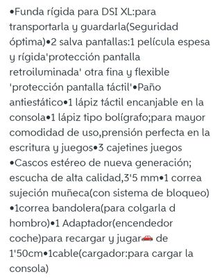 Oferta"NUEVO"Funda+Accesorios DSi XL 