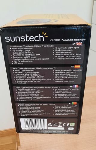 Sunstech CRUSM390 Radio CD