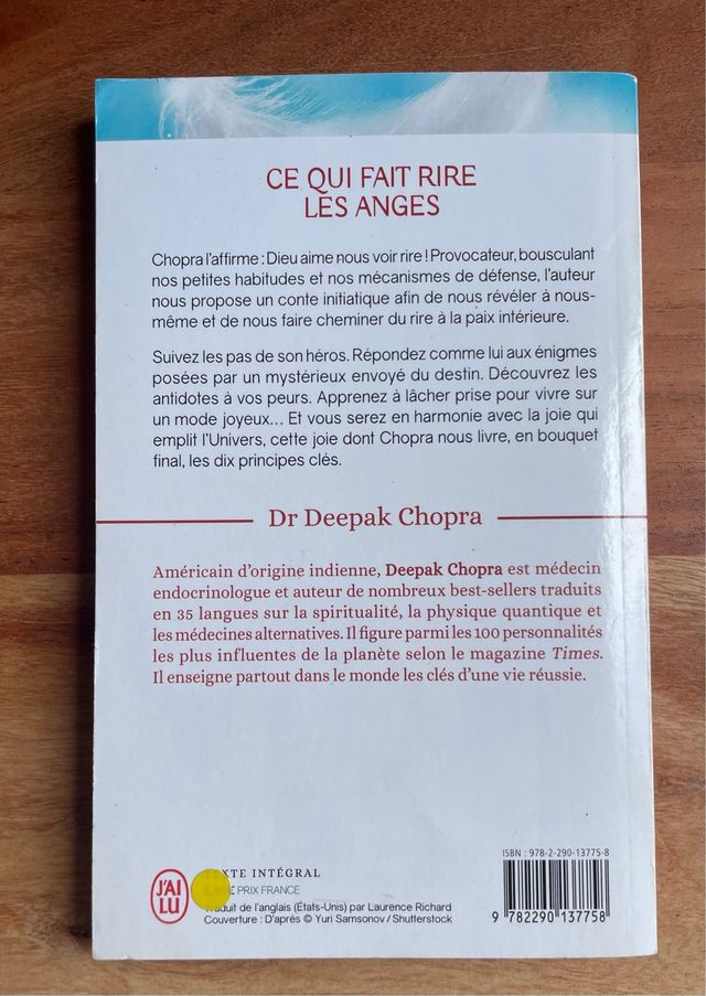 Ce sui fait rire les anges Deepak Chipra