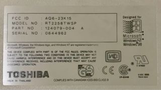 Teclado mecánico Toshiba RT2258TWSP