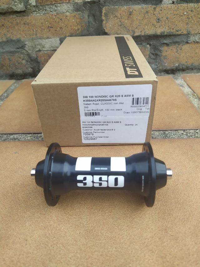 DT SWISS 350 Classic 9x100mm 20H. Buje delantero