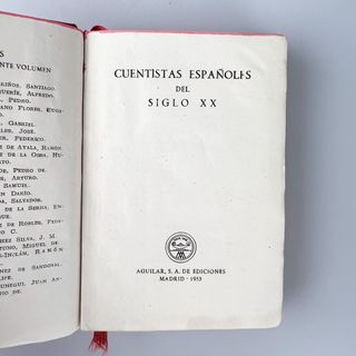 Cuentos Españoles del siglo XX