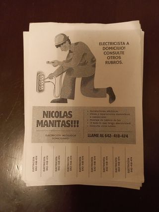 Electricista instalador domiciliario