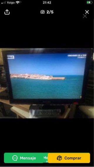 Televisiones Samsung 20”y 19”