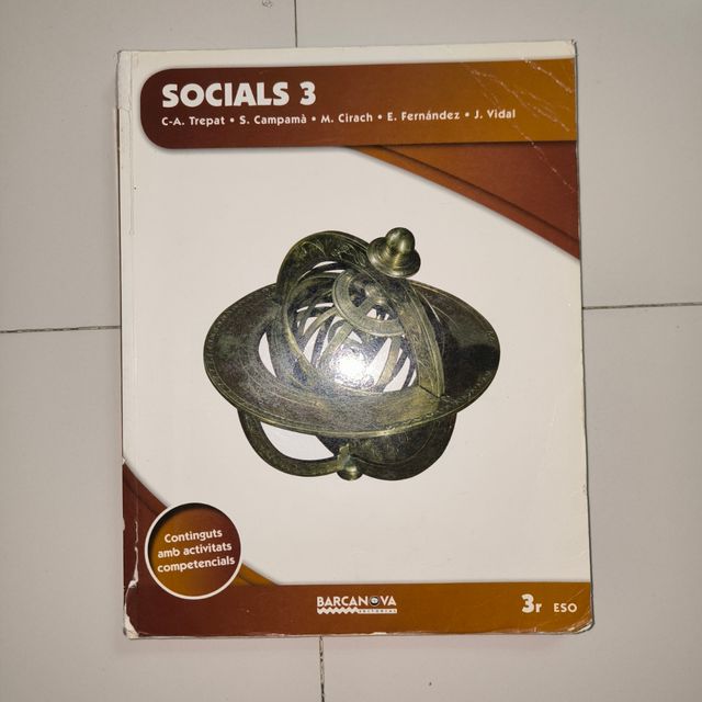 Llibre Socials 3 ESO