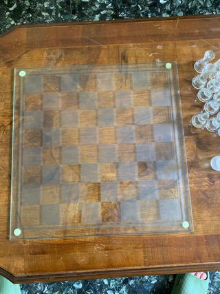 Scacchiera in vetro