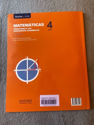 Libros Matematica 4ESO Oxford Inicia dual
