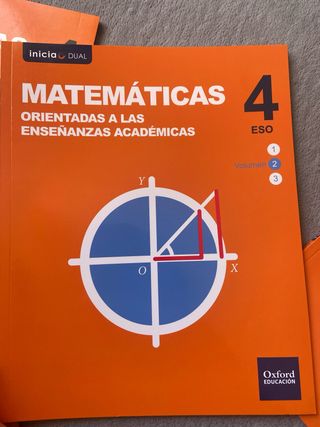 Libros Matematica 4ESO Oxford Inicia dual