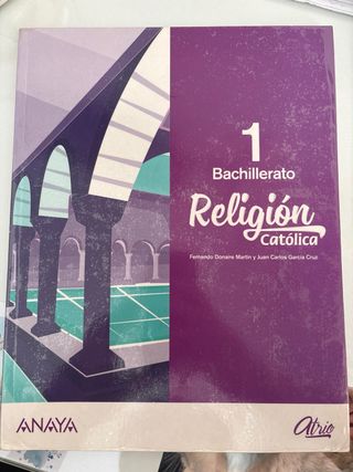 Libro de Religión Anaya - 1 Bachillerato