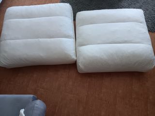 Dos cojines exterior de plumon