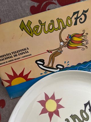 Plato vintage año 75