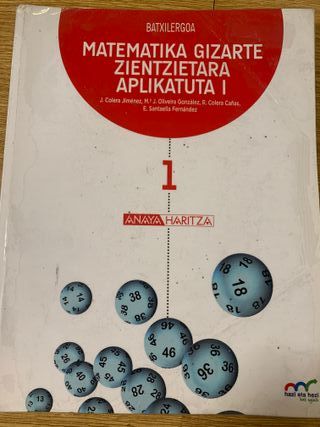 Matematika Gizarte Zientzietara Aplikatuta 1,Anaya