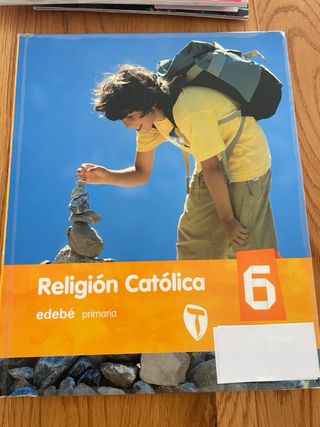 Libro texto Religión catolica editorial edebé 6