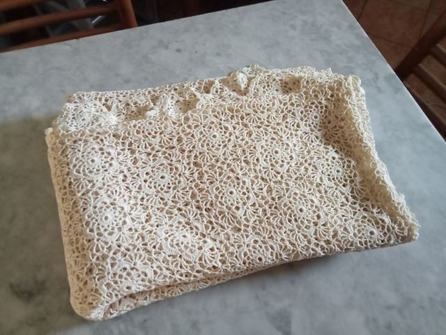 Copriletto in cotone fatto a mano