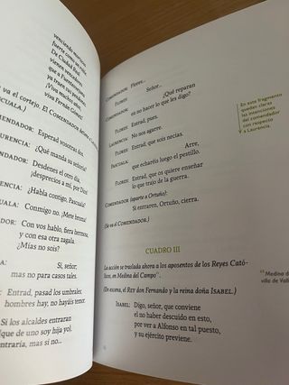 Libro “Fuenteovejuna” de Lope de Vega