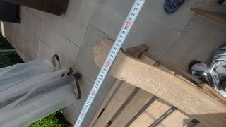 Banco y silla exterior