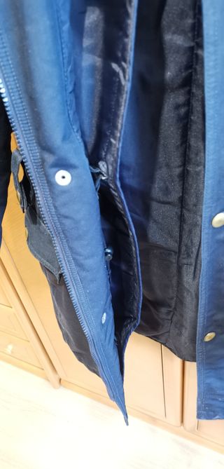 Abrigo estilo militar azul