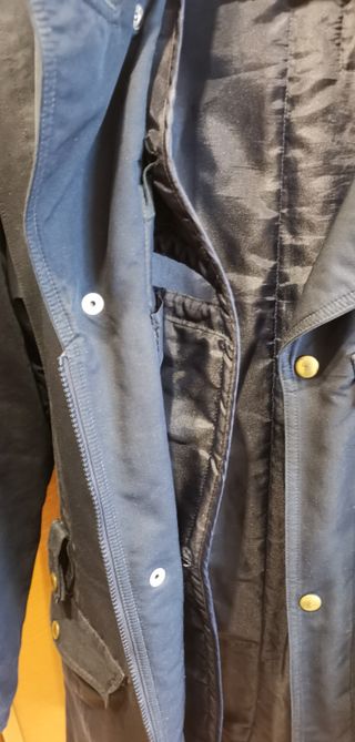 Abrigo estilo militar azul