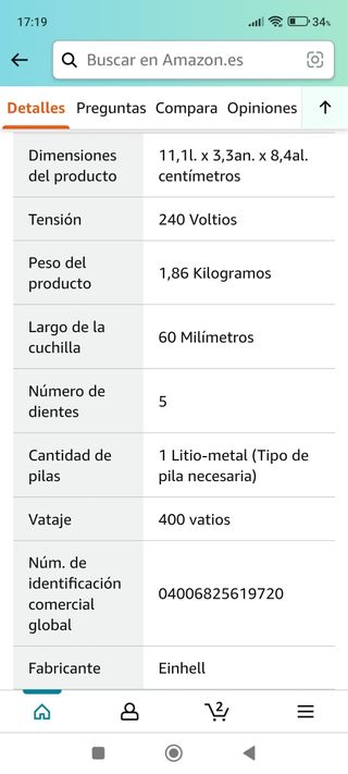 Sierra de calar Einhell a estrenar.