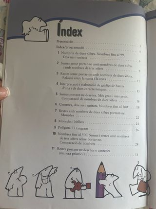 Llibre matemàtiques de repas 2n + 3r