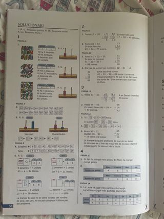 Llibre matemàtiques de repas 2n + 3r