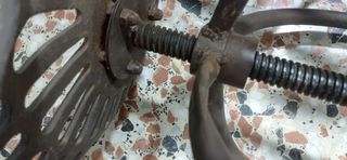 Juego de 2 taburetes de hierro forjado