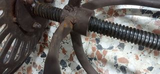 Juego de 2 taburetes de hierro forjado