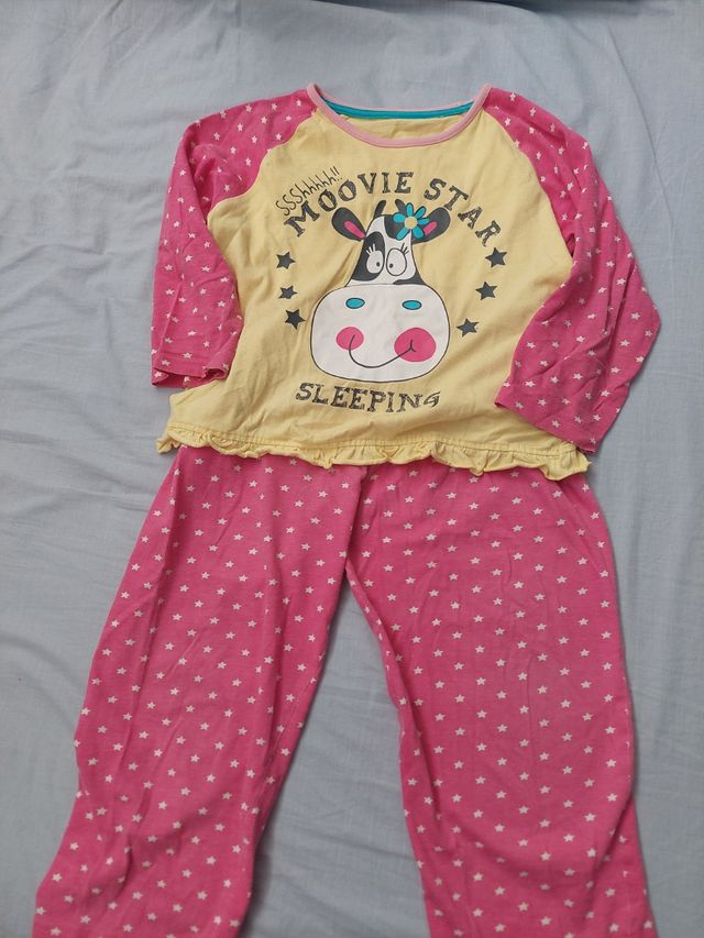 Pijama de 5-6 años dibujo vaca
