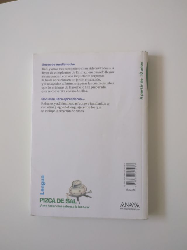 Libro "Antes de medianoche"