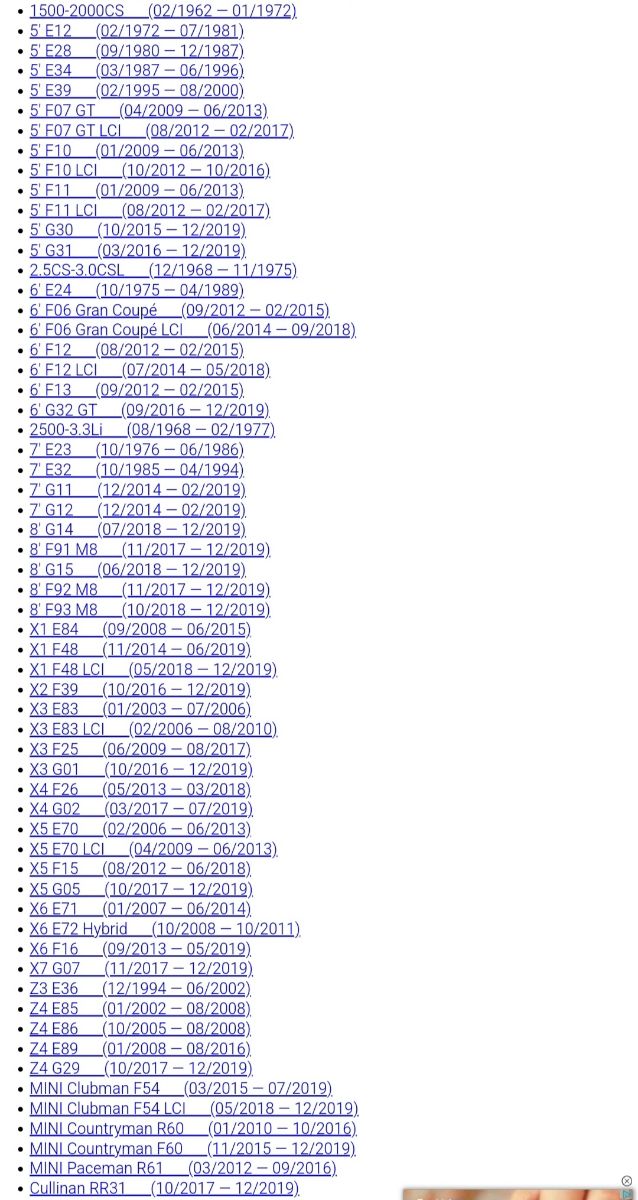 Rodamiento cardán BMW