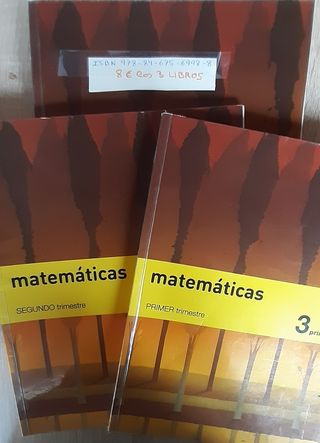 Libros matemáticas tercero primaria