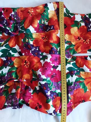 Vestido Cloche, 42, estampado flores, sin estrenar