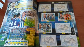 Álbumes de pegatinas "La Liga" varios años