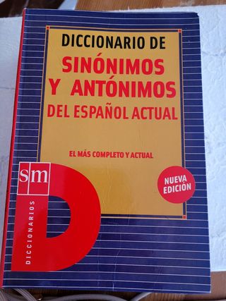 Diccionario sinónimos antónimos Español