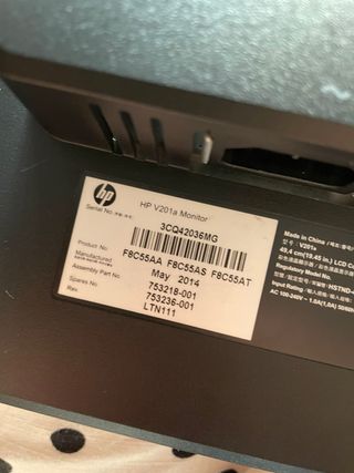 Monitor/pantalla HP V201a de 19,45 pulgadas