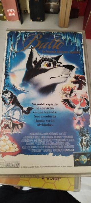 Vhs la bella y la bestia y balto