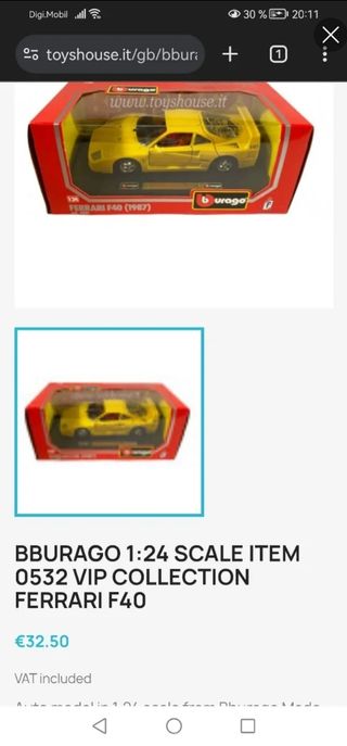 BBURAGO - FERRARI F40