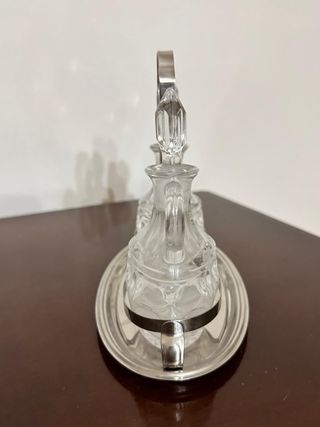 Set olio e aceto in vetro e acciaio