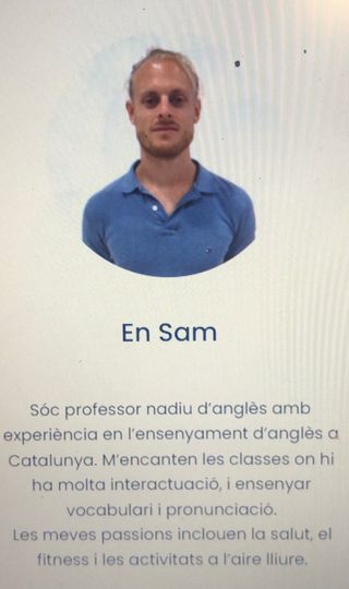 Classes de Ingles - empezar hoy! Soy Sam