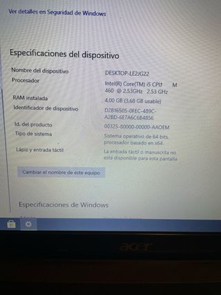 Acer aspire 5742 