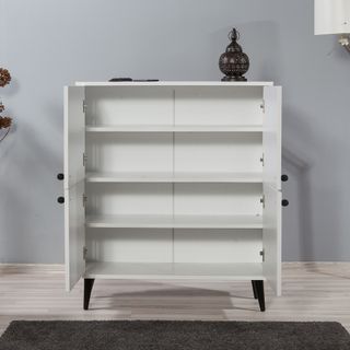 MUEBLE AUXILIAR MULTILÜX SWAN BLANCO NEGRO