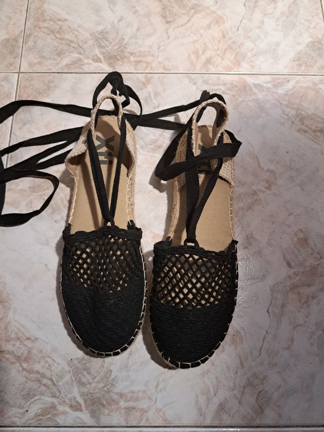 Alpargatas de rejilla con altura de 3 cm