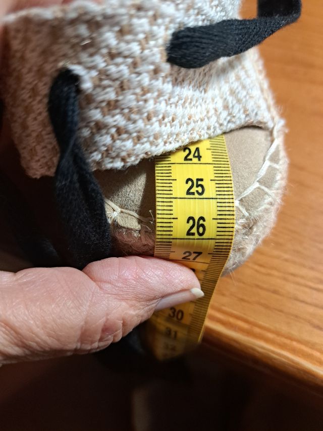 Alpargatas de rejilla con altura de 3 cm