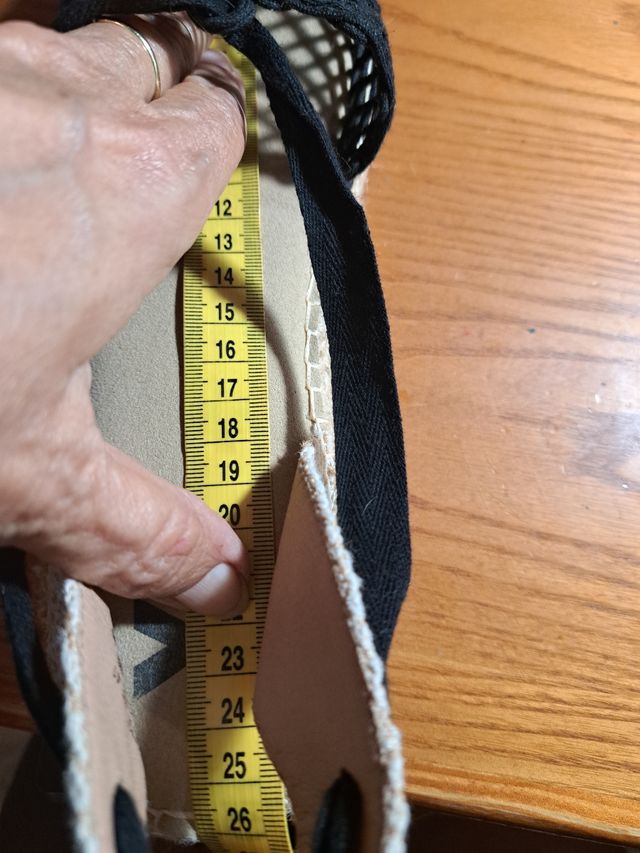 Alpargatas de rejilla con altura de 3 cm